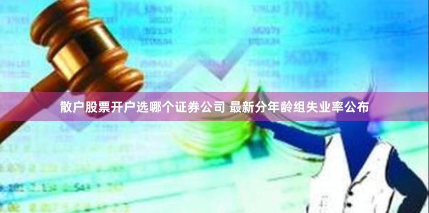 散户股票开户选哪个证券公司 最新分年龄组失业率公布